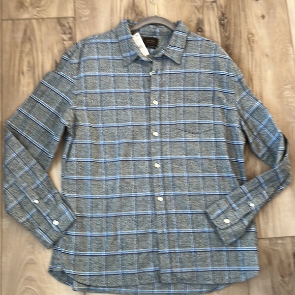 Jachs Ny Men's Classic Fit Flannel Shirt Gray Size XL NEW - Picture 2 of 7